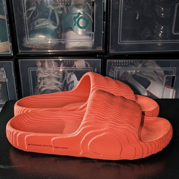 Orange ADILETTE 22 SLIDES (Sz 11) - Picture 3 of 5